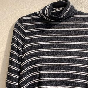 Striped Turtleneck Sweater